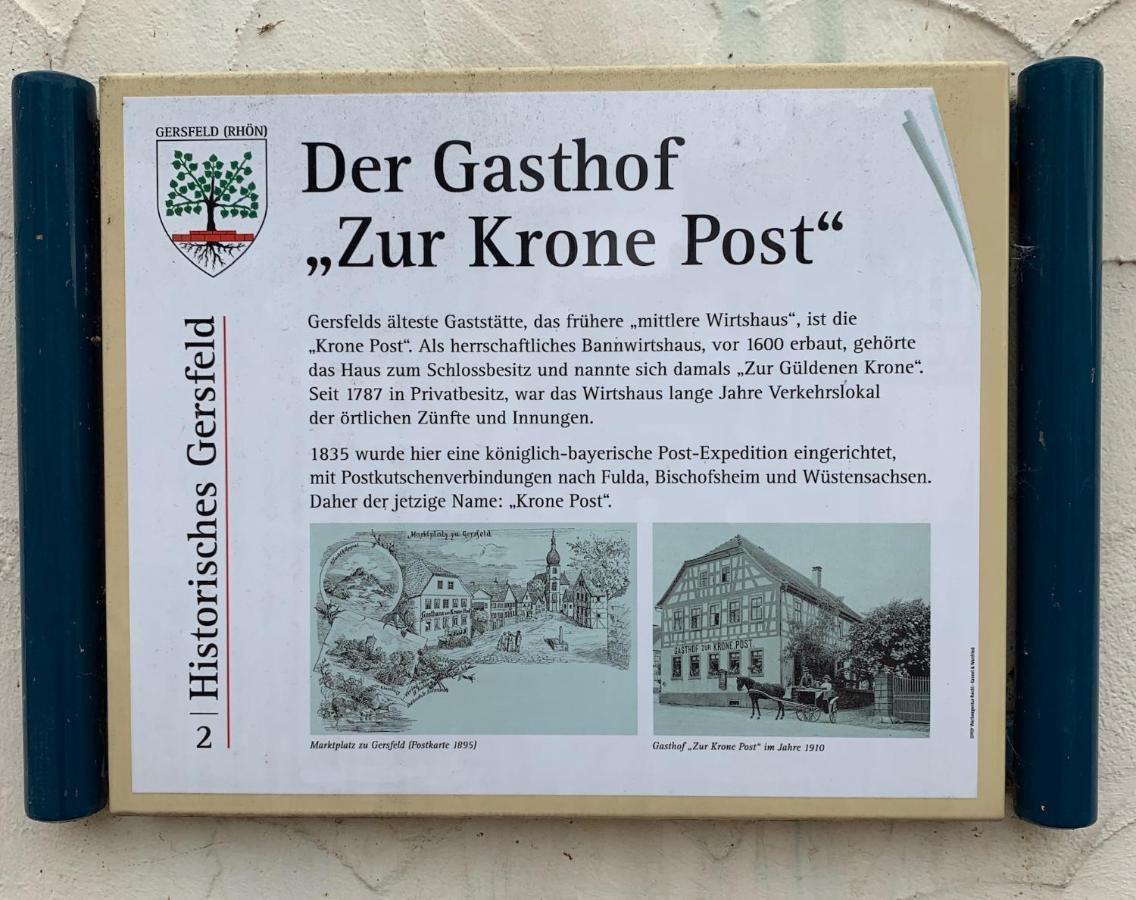 Hotel Krone Post Gersfeld Kültér fotó